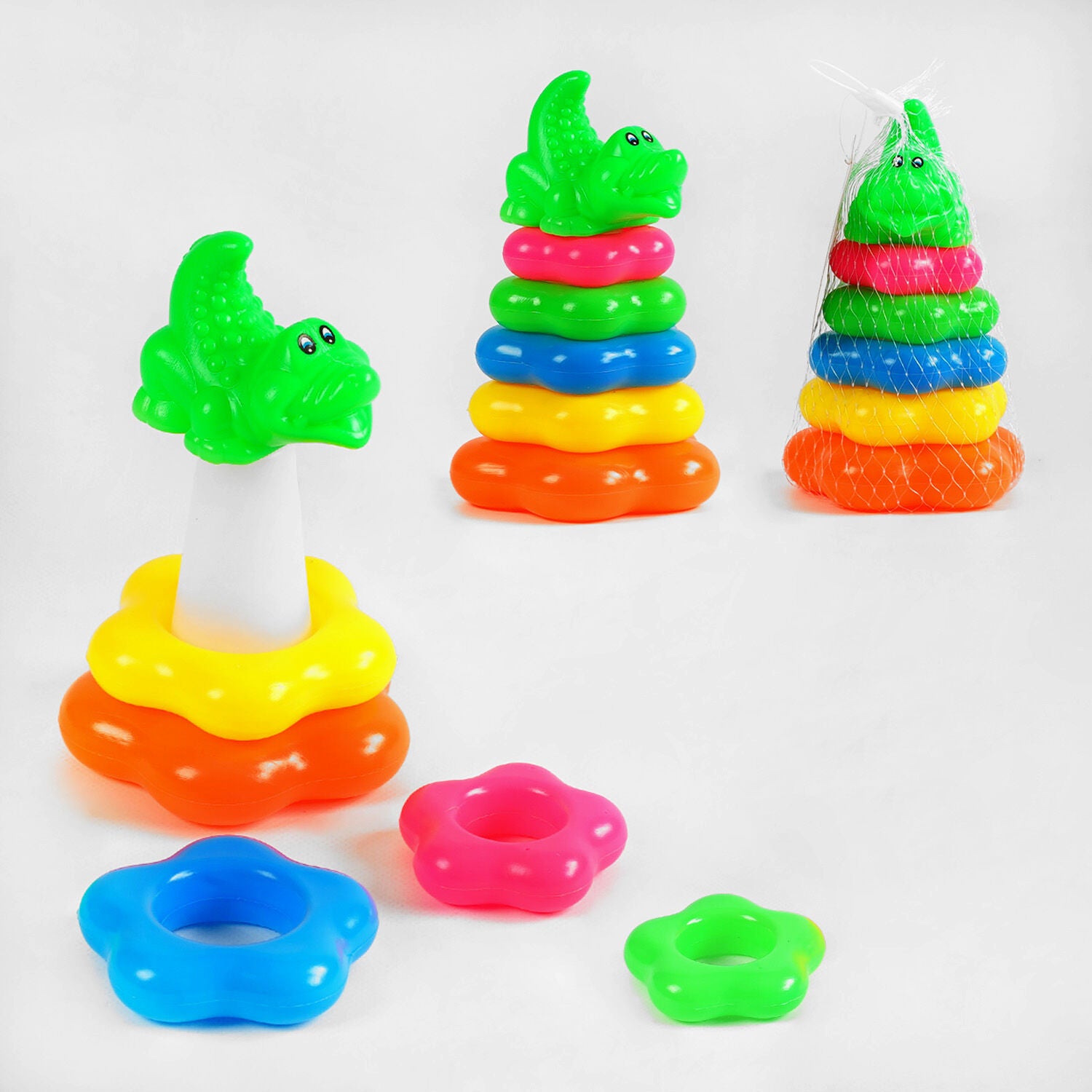 Crocodile 0908-53 Stacking Ring Toy