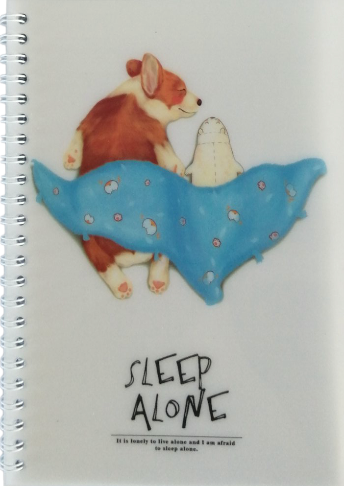 Puppy 77566 A5 Spiral Notebook, 50 Sheets