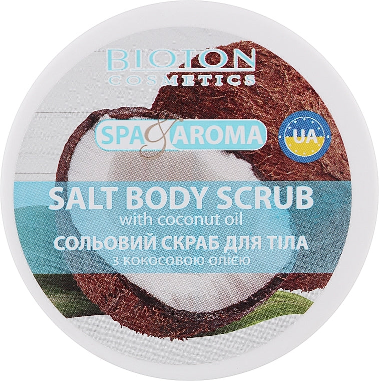 Bioton Cosmetics Spa & Aroma Coconut Oil Salt Body Scrub, 250 mL