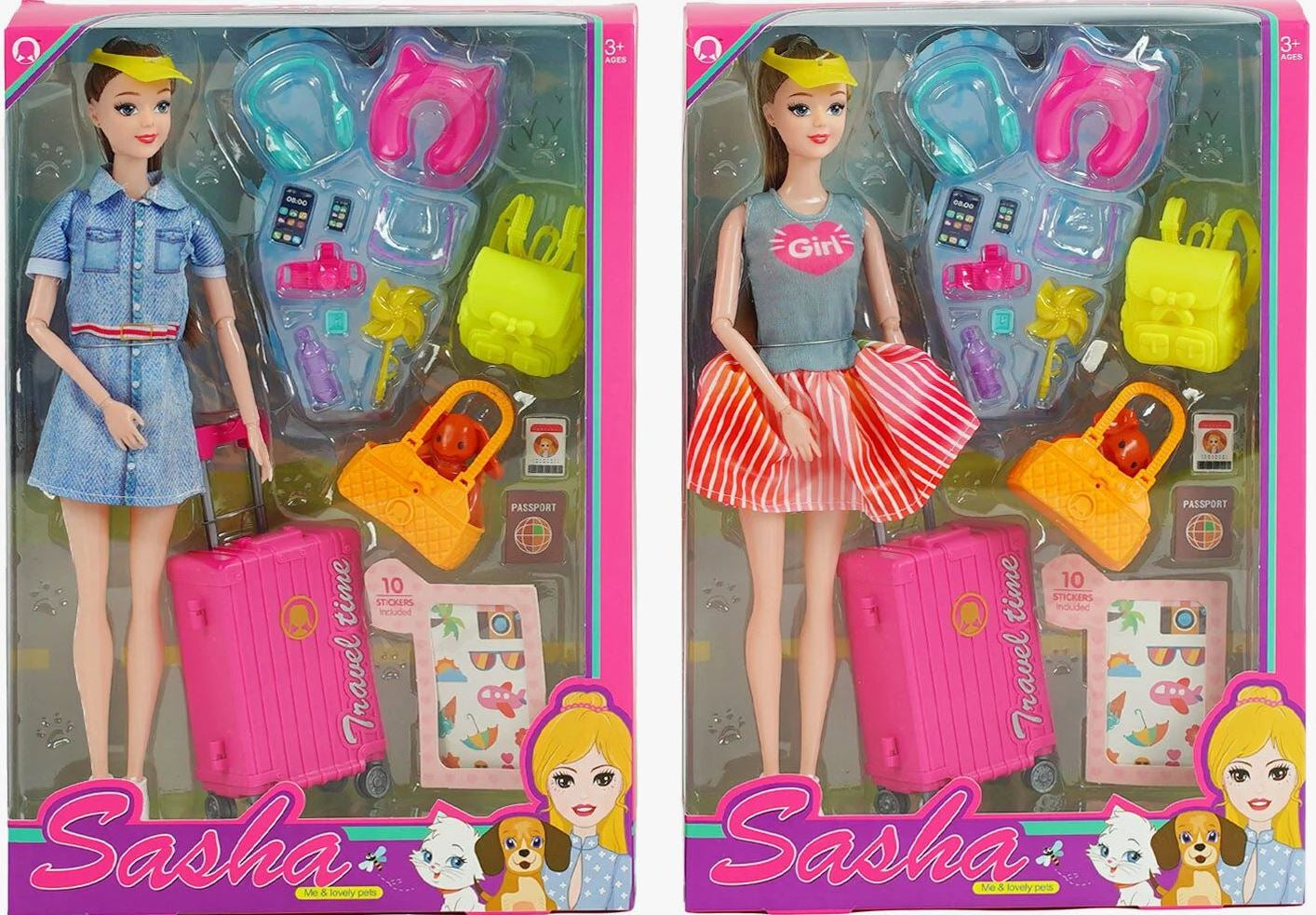 Sasha 51821 Doll with Accessories