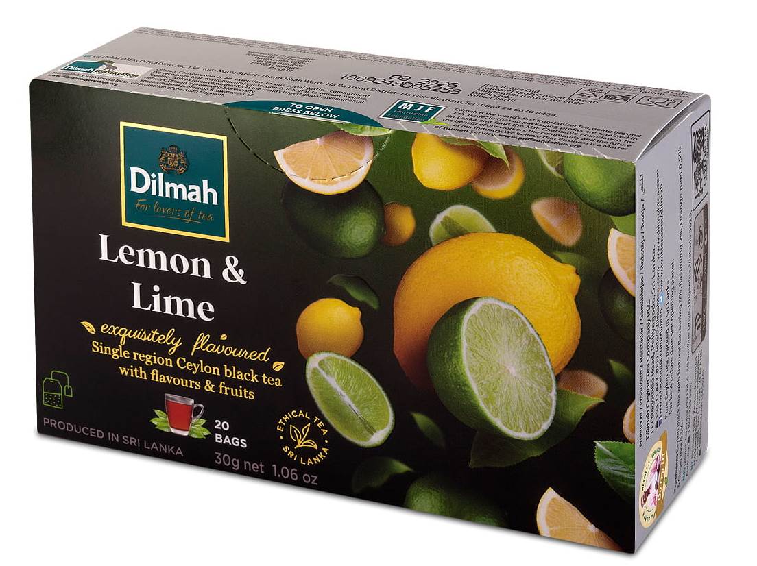 Dilmah Lemon & Lime Black Tea, 20 Bags, 30 g - Image 2