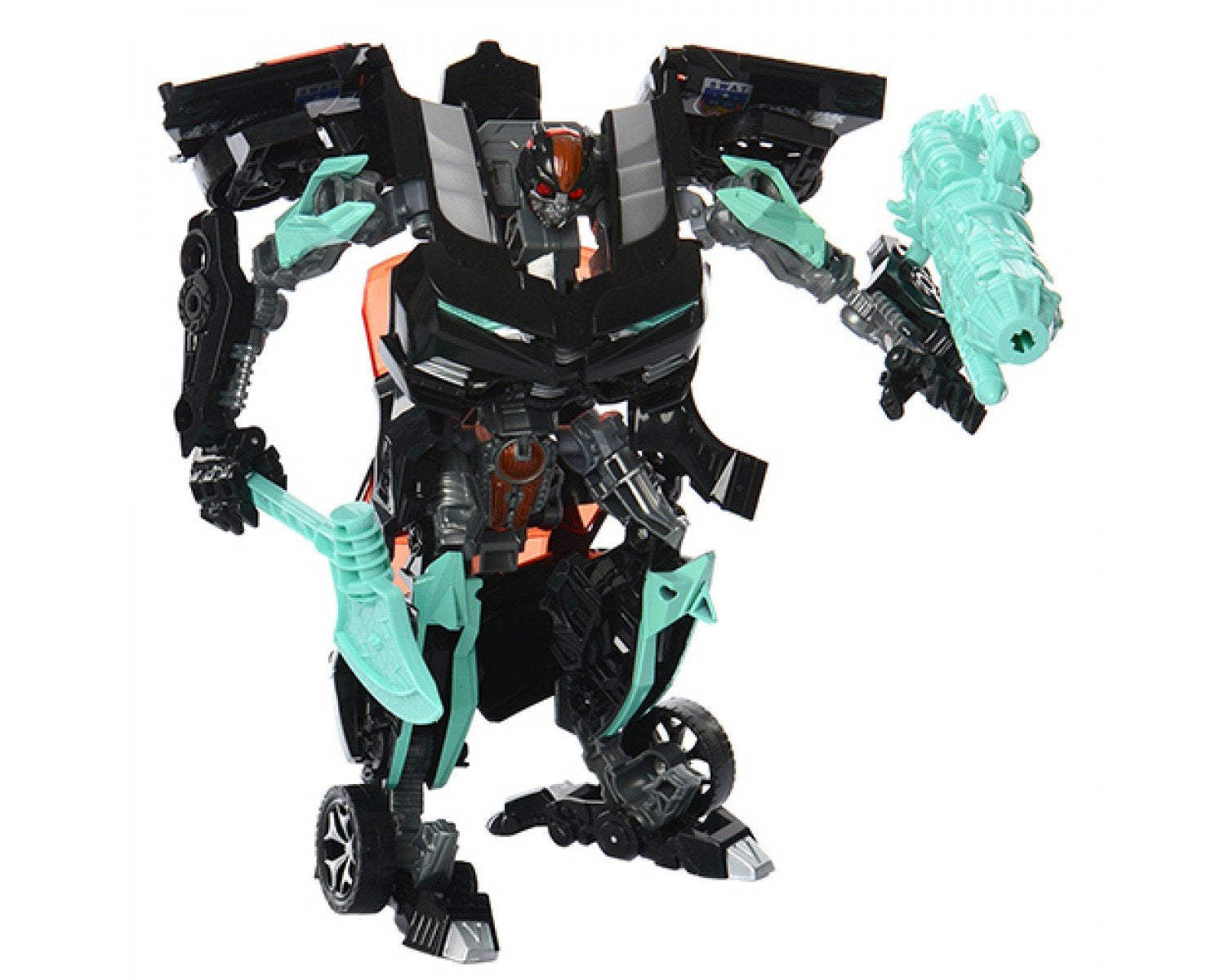 Jinjiang 8820A Police Car Deformation Transforming Robot - Image 2
