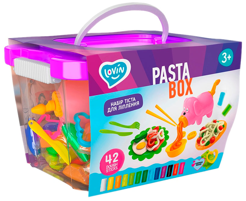 Lovin 41138 Pasta Box Modeling Dough Set, 42 pcs