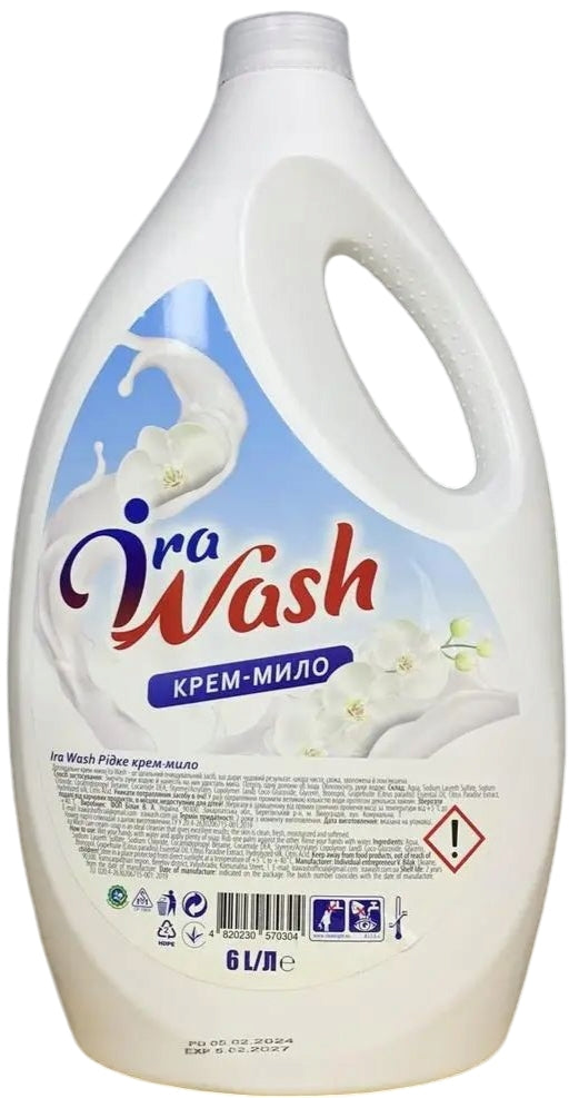 Ira Wash Liquid Cream Soap, 6 L