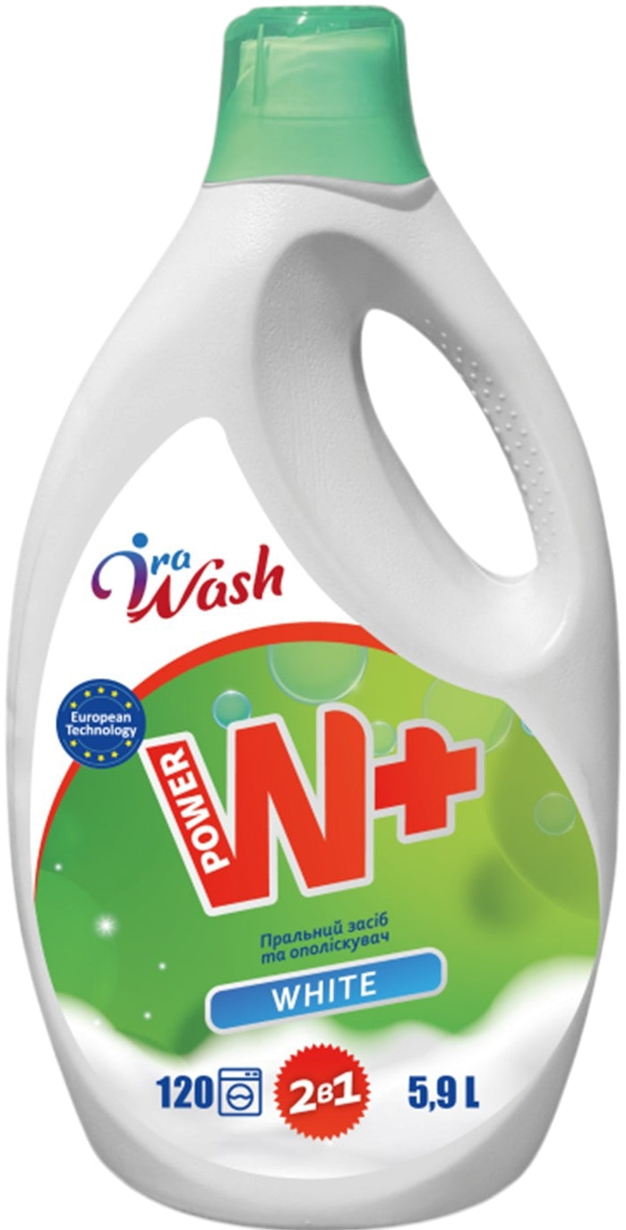Ira Wash W+ White Laundry Detergent Gel, 5.9 L