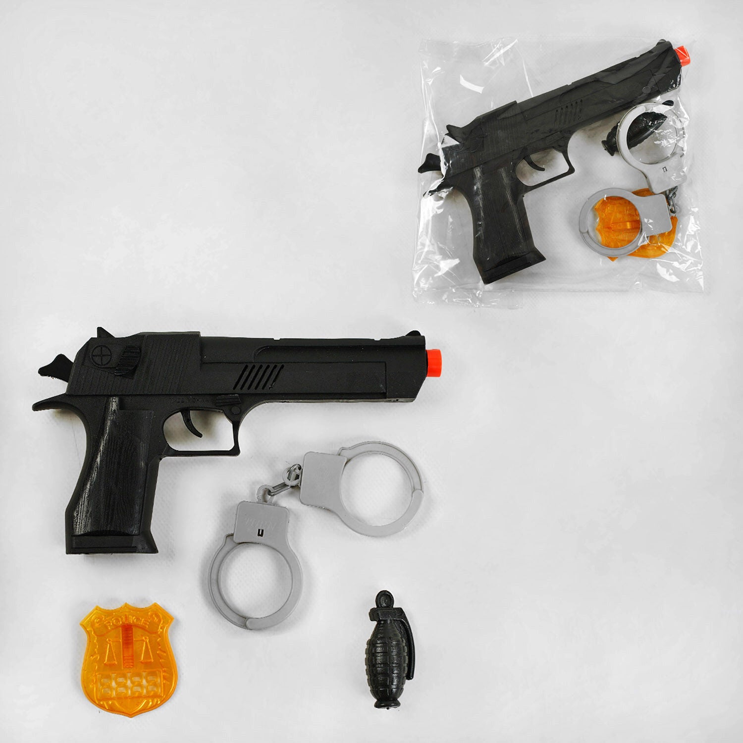 6137-6 Police Set with Ratchet, Handcuffs & Badge
