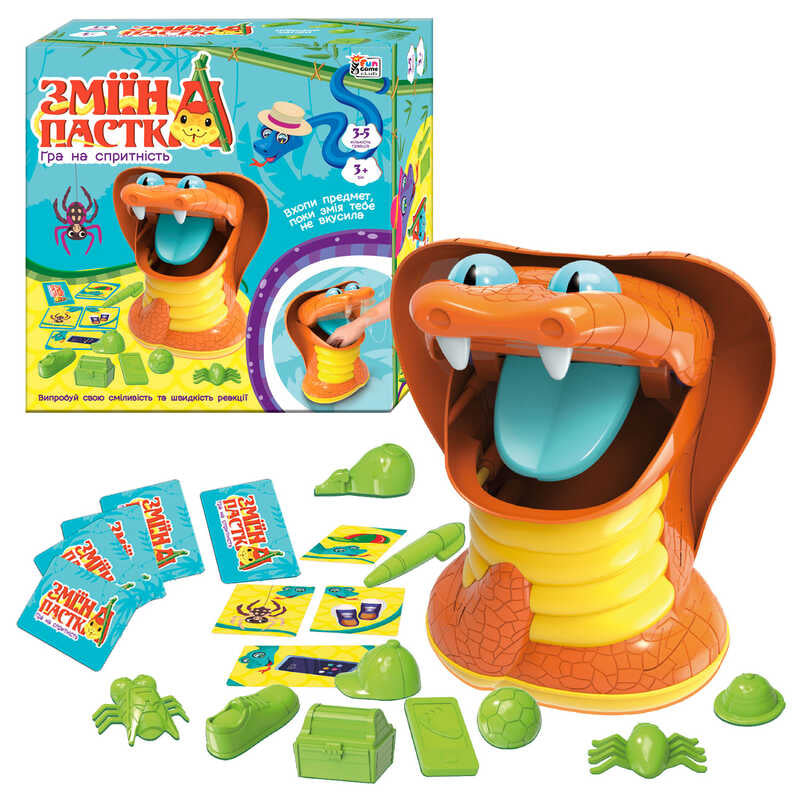 4 Fun Game Club Snake Trap 38265 Board Game