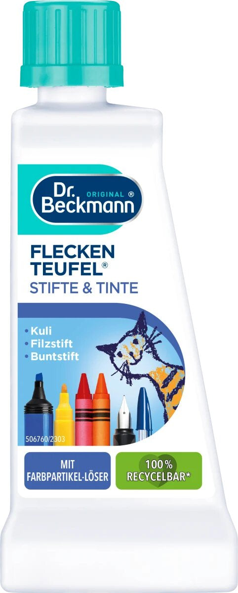 Dr. Beckmann Ballpoint Pen & Felt-Tip Marker Stain Remover, 50 mL