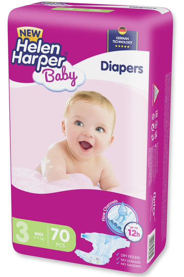 Helen Harper 3 Baby Diapers, 4-9 kg, 70 pcs - Image 2