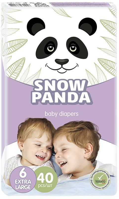 Snizhna Panda ExtraLarge 6 Baby Diapers, 40 pcs, 16+ kg