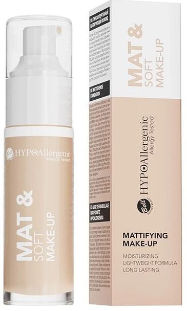 Bell Hypoallergenic Mat & Soft 01 Light Beige Foundation Fluid, 30 g