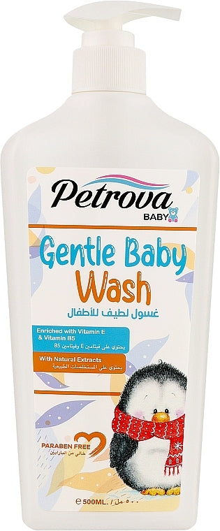 Petrova Baby Shower Gel Gentle Baby Wash, 500 mL