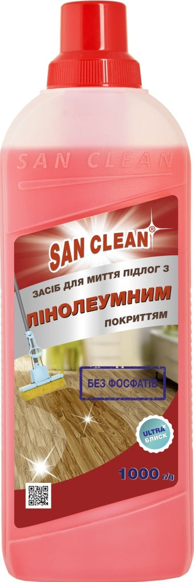 San Clean Linoleum Floor Cleaner, 1 L