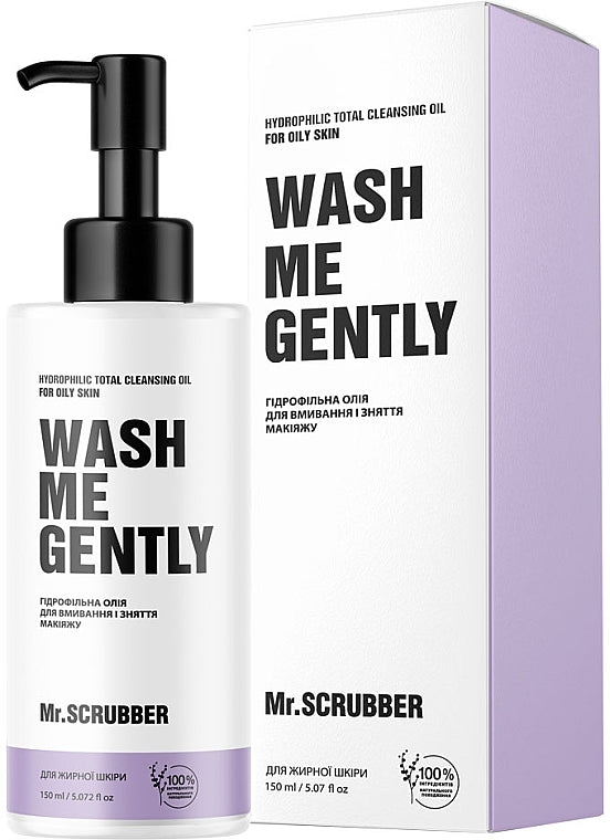 Mr. Scrubber Wash Me Gently Cleansing & Makeup Remover Oil for Oily Skin, 150 mL