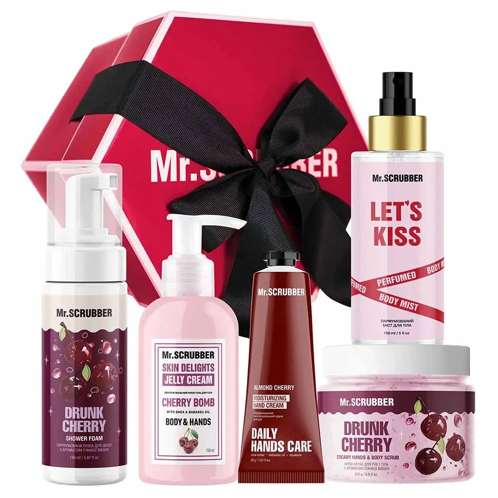 Mr. Scrubber Cherry Kiss Gift Set