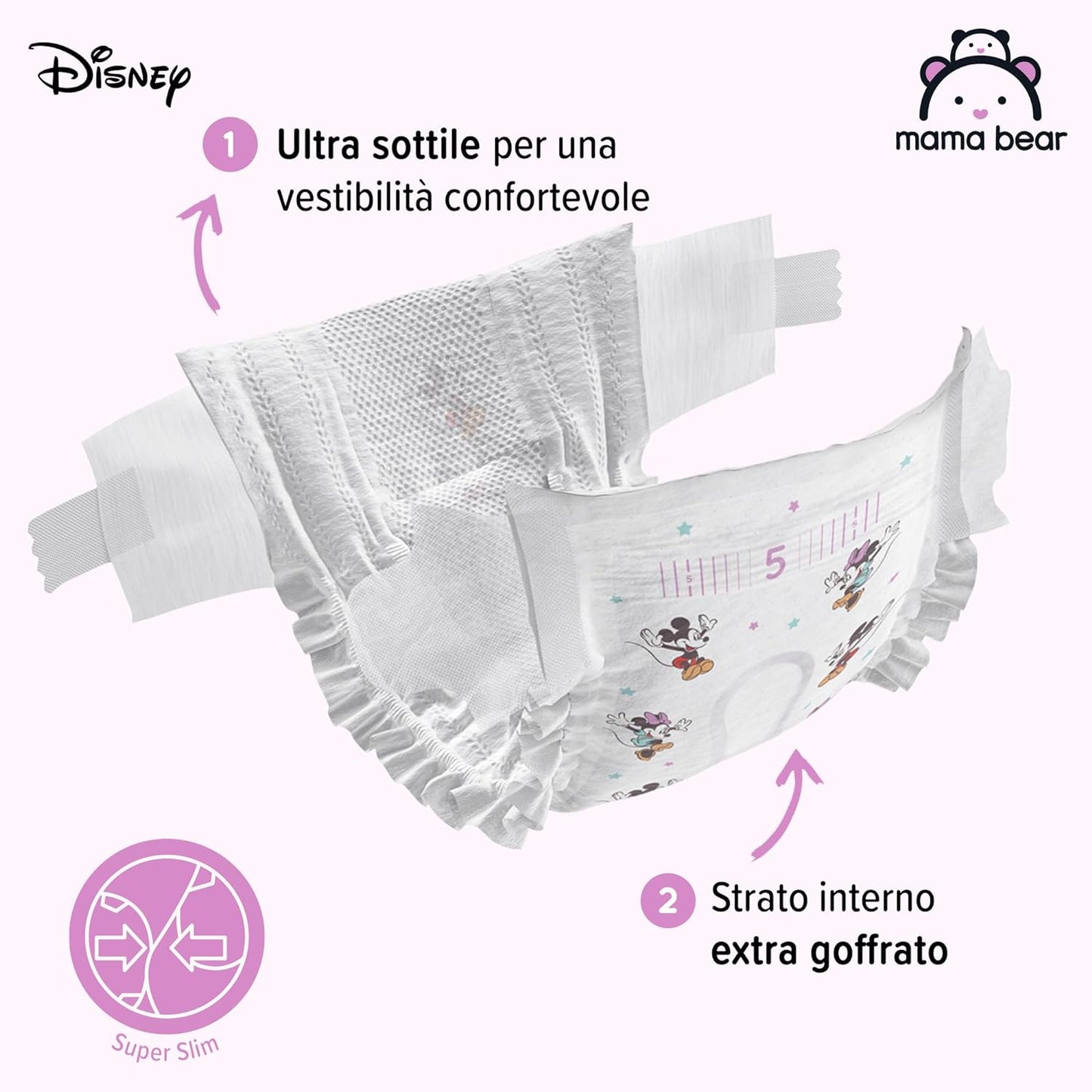 Mama Bear Size 5 Baby Diapers, 10-16 kg, 76 pcs - Image 2