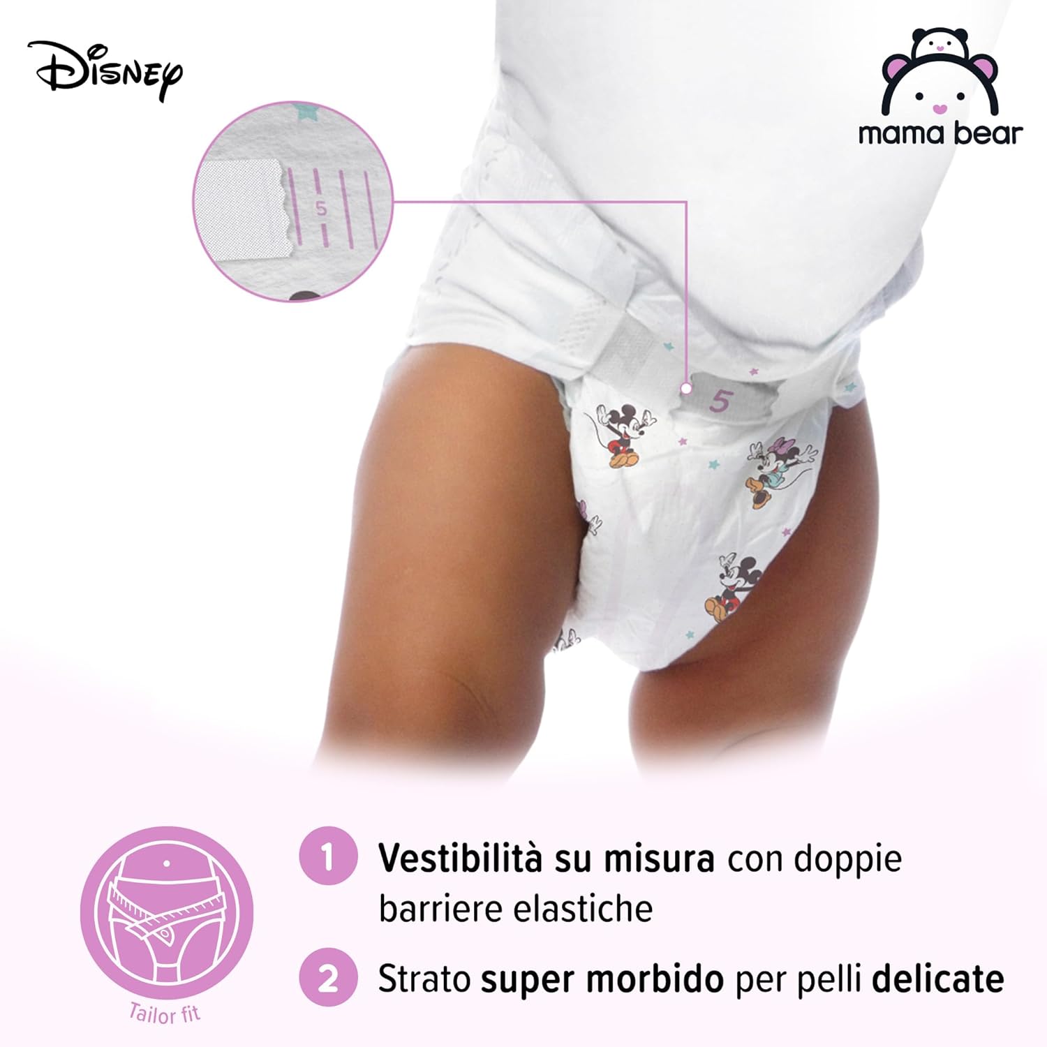 Mama Bear Size 5 Baby Diapers, 10-16 kg, 76 pcs - Image 3