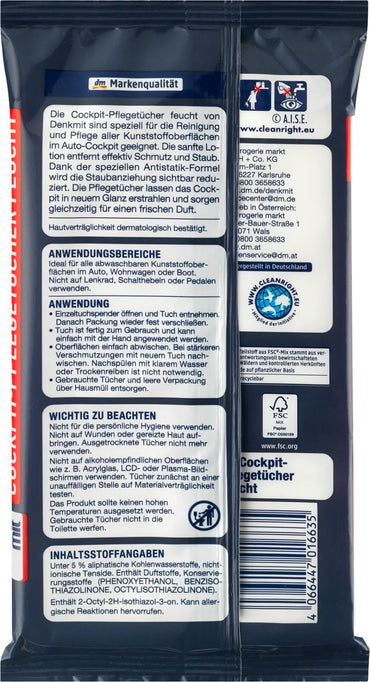 Denkmit Car Care Wet Wipes, 20 pcs - Image 2