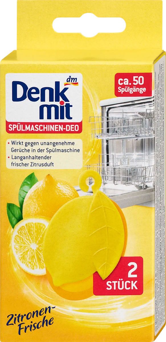 Denkmit Lemon Dishwasher Fresheners, 2 pcs
