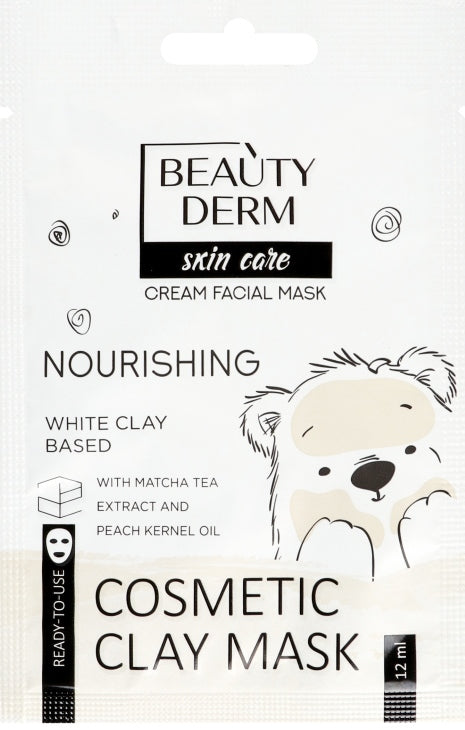 Beautyderm Nourishing White Clay Cosmetic Mask, 12 mL