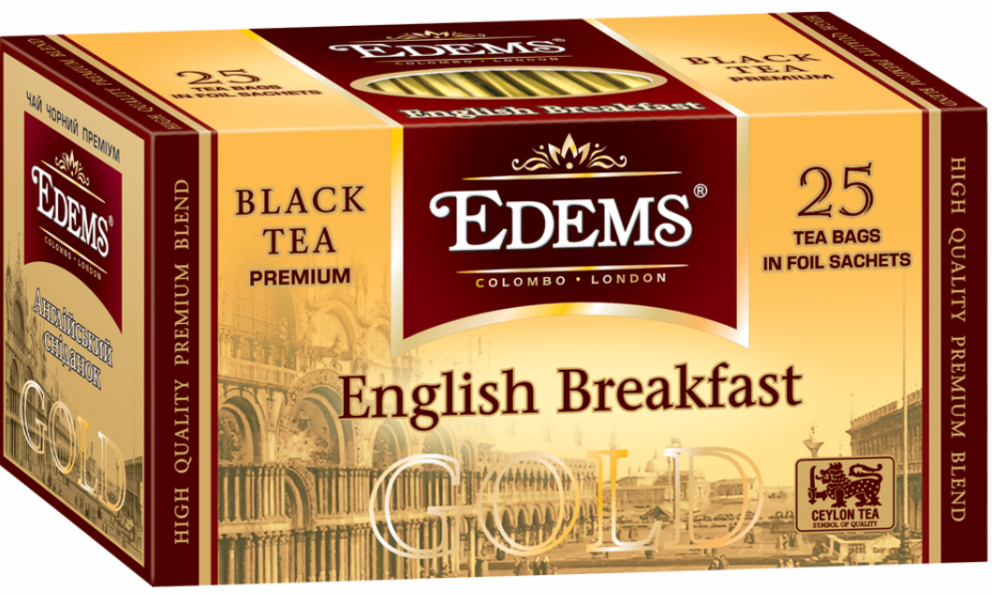 Edems English Breakfast Gold Black Tea Bags, 25 pcs, 50 g