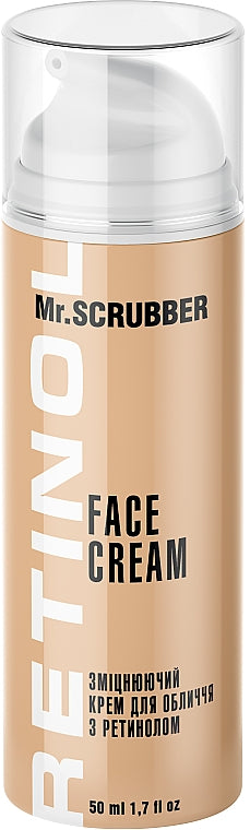 Mr. Scrubber Firming Face Cream with Bio-Retinol, 50 mL