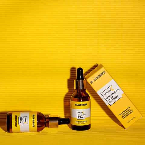 Mr. Scrubber Rejuvenating Facial Serum with Vitamin C, 30 mL - Image 2