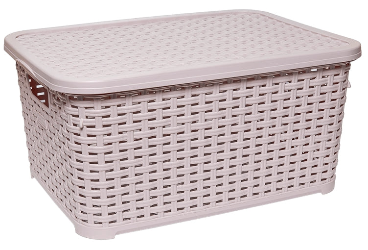Plastart SP296 Basket with Lid, 40 x 29.5 x 19 cm, 18 L - Image 2