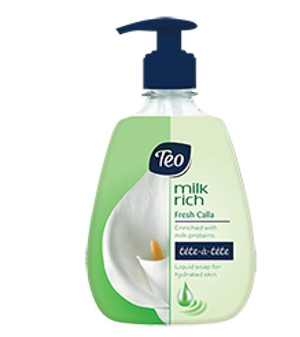 Teo Rich Milk Coconut Liquid Hand Soap with Pump, 400 mL