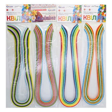 Bumagiya Quilling Paper Set, 12 Colors, 5 x 700 mm, 12 Strips - Image 2