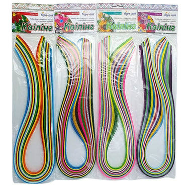 Bumagiya Quilling Paper Set, 12 Colors, 7 x 700 mm, 12 Strips - Image 2