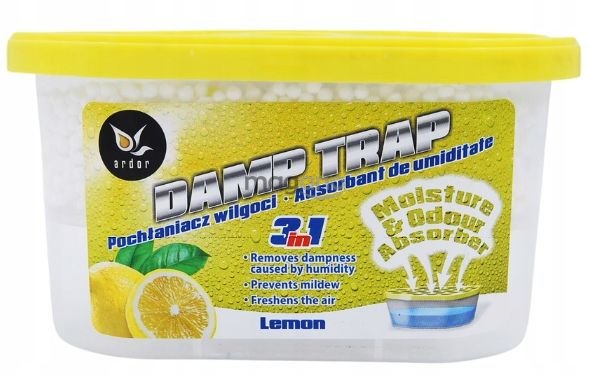 Ardor 3-in-1 Lemon Odor & Moisture Absorber, 400 mL