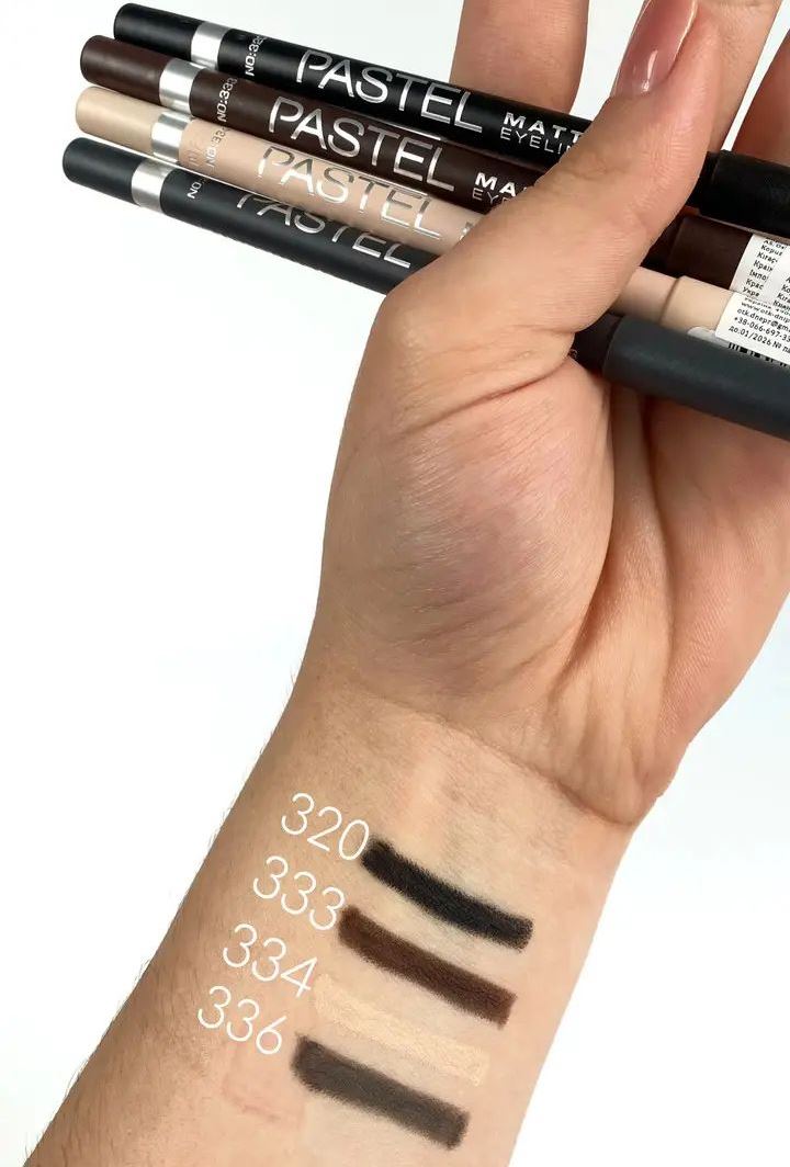 Pastel Waterproof Eye Pencil Shade 336 Matte Gray - Image 3