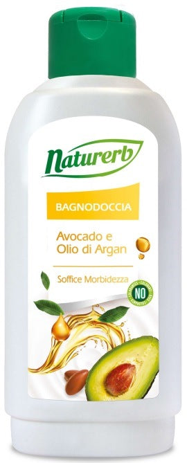 Naturerb Avocado & Argan Oil Shower Gel, 1 L