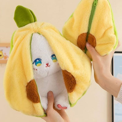 ZB-361 Bunny in Avocado Transforming Plush Toy