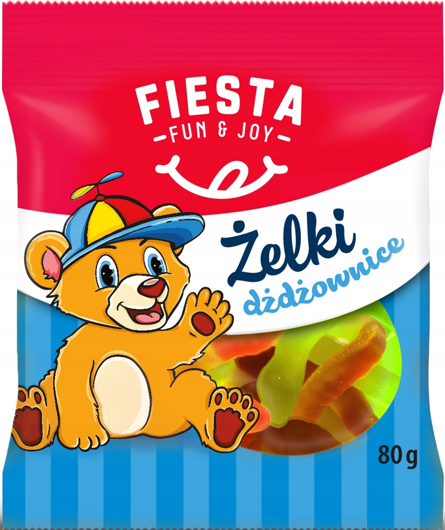 Fiesta Gummy Worms, 80 g