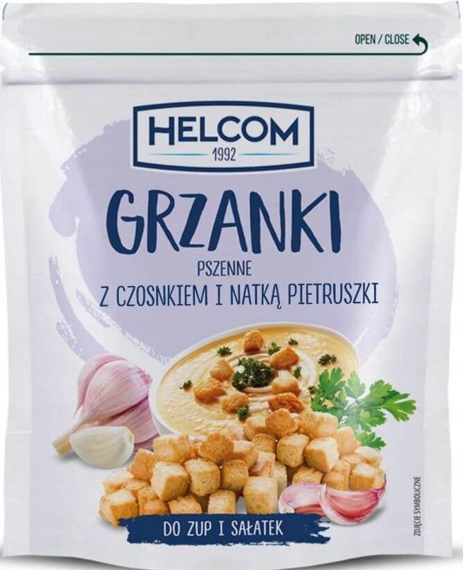 Helcom Wheat Croutons with Garlic & Parsley, 100 g