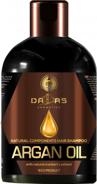 Dallas Cranberry Extract & Argan Oil Shampoo, 1000 mL