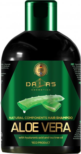Dallas Hyaluronic Acid, Aloe Juice & Tea Tree Oil Shampoo, 1000 mL