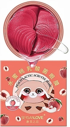 Sersanlove Peach Lactic Acid Hydrogel Eye Patches, 60 pcs, 90 g - Image 3