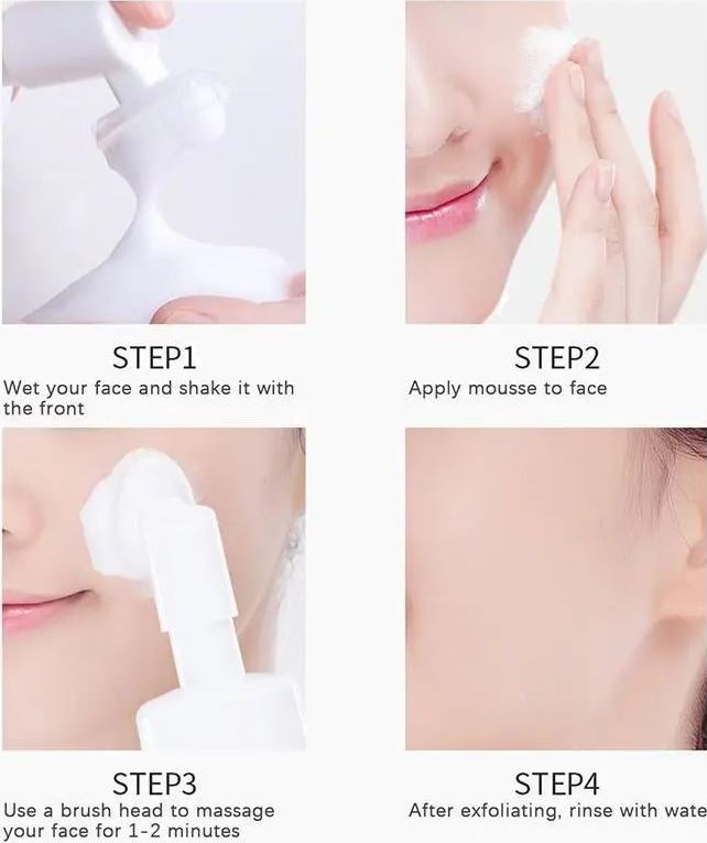 Sersanlove Watermelon Facial Cleansing Mousse with Brush, 150 mL - Image 2