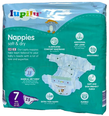 Lupilu Soft & Dry Size 7 Baby Diapers, 15+ kg, 25 pcs - Image 2