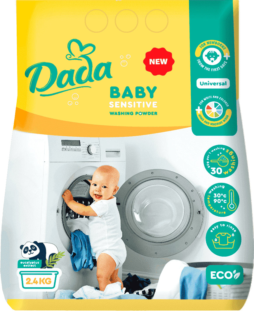 Dada Sensitive Kids Laundry Detergent Powder, 30 Loads, 2.4 kg