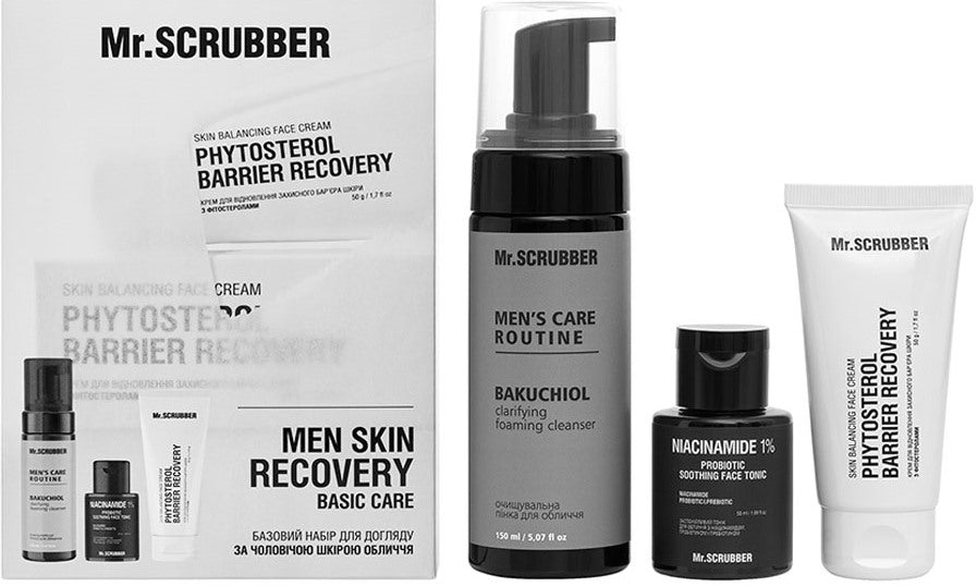 Mr.Scrubber Men Skin Recovery Basic Care Men's Gift Set