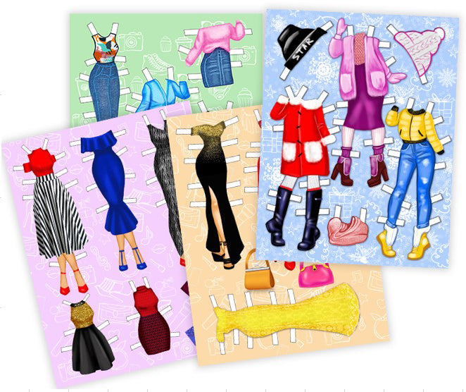 Apelsyn AC-05 Dress the Doll Sticker Book, Assorted - Image 2