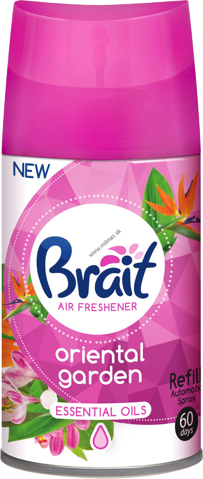 Brait Oriental Garden Automatic Air Freshener Refill, 250 mL