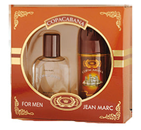 Jean Marc Copacabana Men's Gift Set: Aerosol Deodorant 150 mL & Aftershave Lotion 100 mL