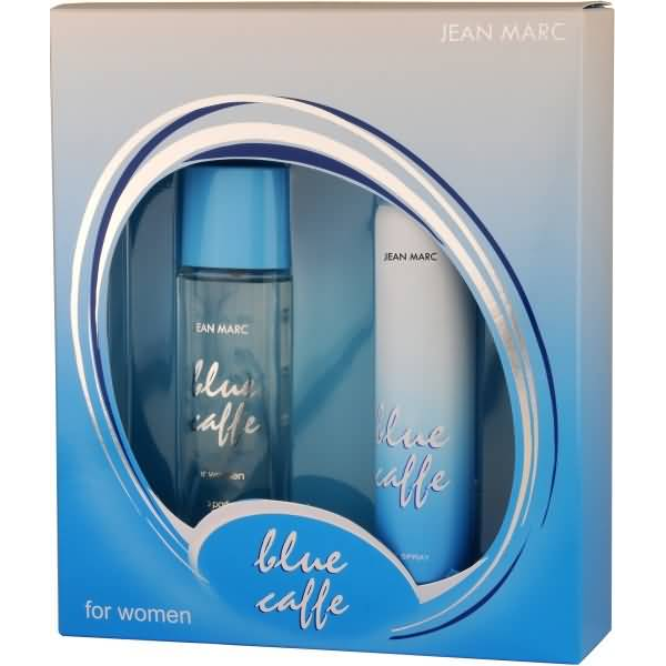 Jean Marc Blue Cafe Women's Boxed Gift Set: Eau de Toilette 50 mL & Aerosol Deodorant 75 mL