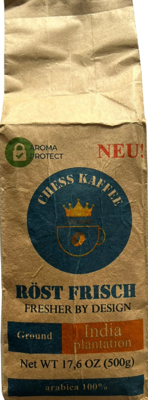 Chess Kaffee India Plantation 100% Arabica Ground Coffee, 500 g - Image 2