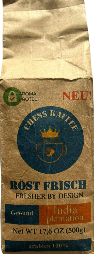 Chess Kaffee India Plantation 100% Arabica Ground Coffee, 500 g - Image 2